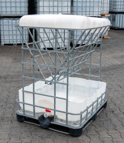 Jesličky pro ovce z IBC klece - paleta ocelová